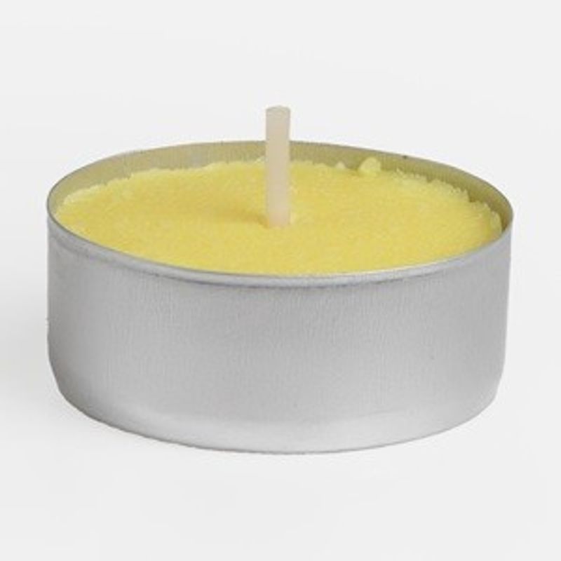 Casa si Gradina - Decoratiuni - Aromaterapie si lumanari - Lumanari si candele - Lumanari tip pastila cu ulei de citronela, 10 buc, galben, 3,5x1,5 cm - Infinity.ro