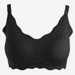 Fashion, accesorii si bijuterii - Femei - Lenjerie si pijamale femei - Lenjerie intima femei - Sutien Seamless Negru pentru Maternitate & Alaptare - Infinity.ro
