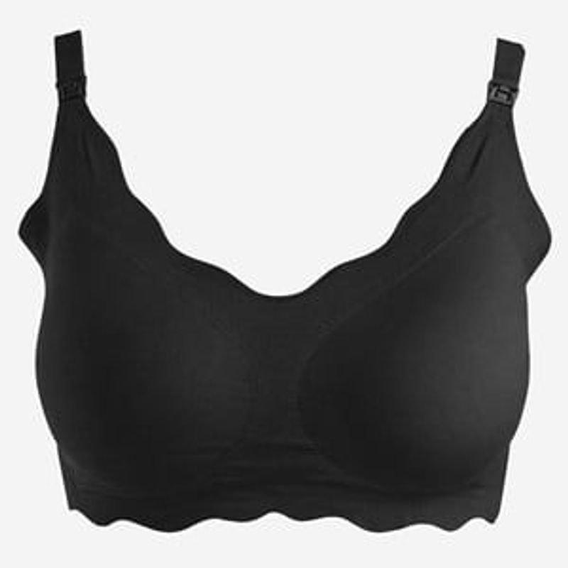 Fashion, accesorii si bijuterii - Femei - Lenjerie si pijamale femei - Lenjerie intima femei - Sutien Seamless Negru pentru Maternitate & Alaptare - Infinity.ro