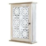Carti si Birotica - Birotica - Articole ambalare - Dulapior pentru chei din lemn cu model reliefat, 21x28.5x7cm, Alb Brushed - Infinity.ro