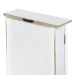 Carti si Birotica - Birotica - Articole ambalare - Dulapior pentru chei din lemn cu model reliefat, 21x28.5x7cm, Alb Brushed - Infinity.ro