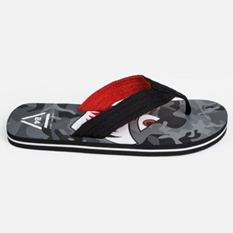 Fashion, accesorii si bijuterii - Barbati - Incaltaminte barbati - Slapi si papuci barbati - Slapi barbati cu imprimeu rechin, negru si gri, marime S - Infinity.ro