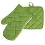 Casa si Gradina - Textile si covoare - Textile bucatarie - Manusi bucatarie - Manusa si servet de bucatarie cu model de Paste, 2 buc, alb - Infinity.ro