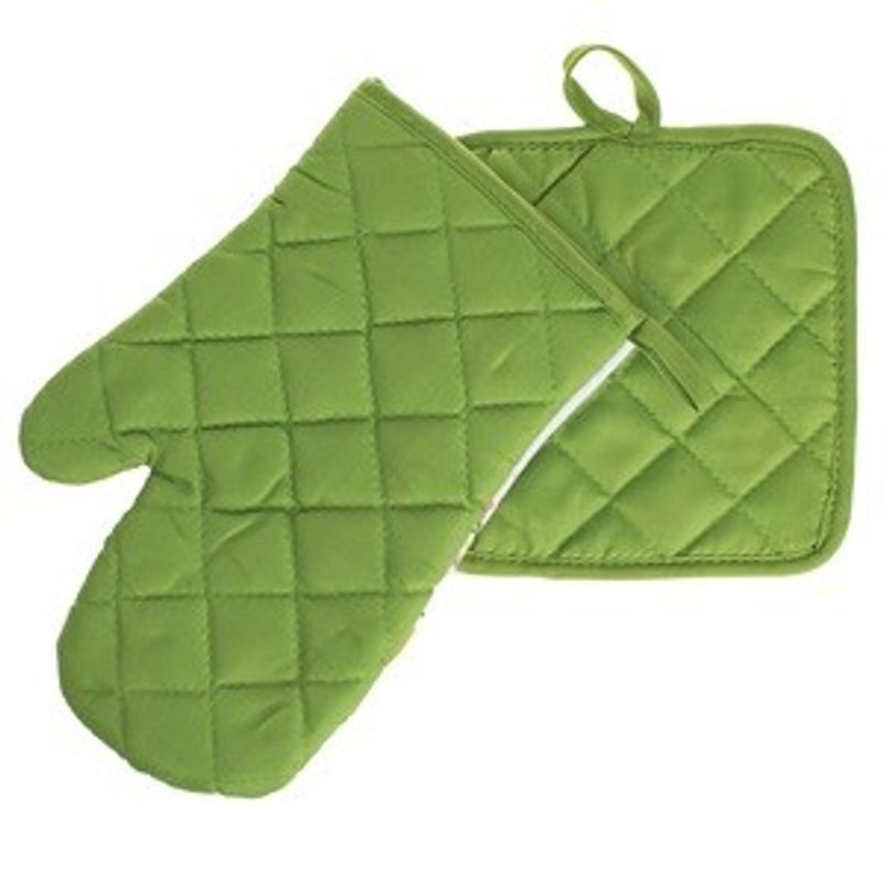 Casa si Gradina - Textile si covoare - Textile bucatarie - Manusi bucatarie - Manusa si servet de bucatarie cu model de Paste, 2 buc, alb - Infinity.ro