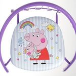 Sport si Outdoor - Ciclism - Accesorii pentru biciclete - Scaune copii pentru biciclete - Scaun metalic pentru copii, Lila, 36x35x36cm, cu imprimeu Peppa Pig - Infinity.ro