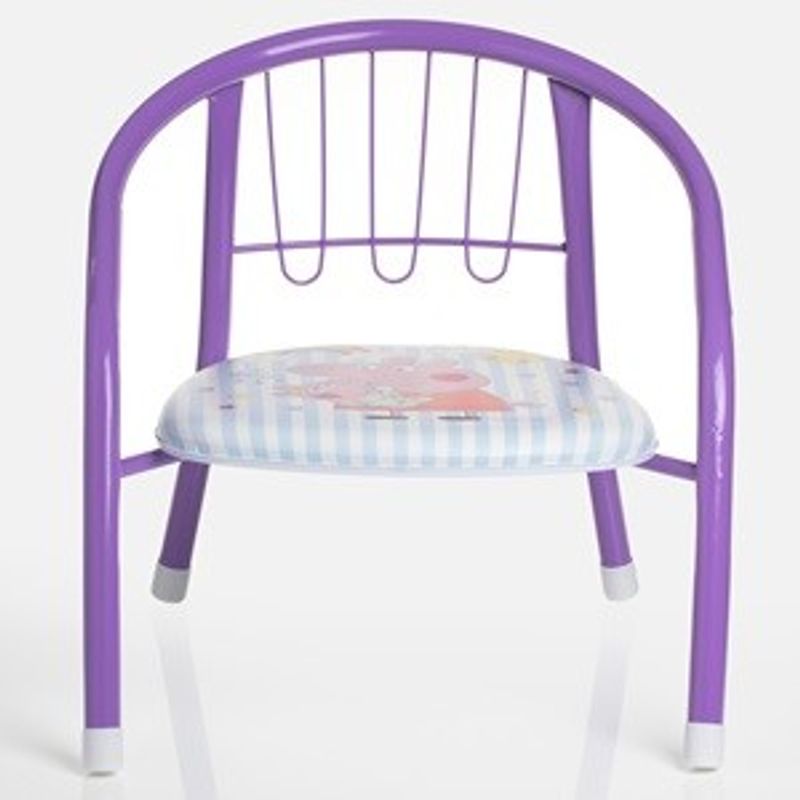Sport si Outdoor - Ciclism - Accesorii pentru biciclete - Scaune copii pentru biciclete - Scaun metalic pentru copii, Lila, 36x35x36cm, cu imprimeu Peppa Pig - Infinity.ro