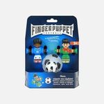 Jucarii, Copii si Bebe - Jucarii si jocuri - Figurine - Set de 2 Figurine Finger Puppet cu Minge, Fotbalisti Albastru si Verde - Infinity.ro