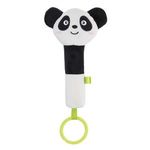 Jucarii, Copii si Bebe - Jucarii si jocuri - Jucarii bebelusi - Jucarii zornaitoare - Jucarie zornaitoare de plus cu inel de dintitie, Panda, 17 cm - Infinity.ro