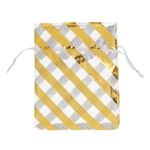 Carti si Birotica - Birotica - Articole ambalare - Saculet Organza cu Dungi Aurii, 10x13 cm - Infinity.ro