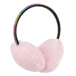 Carti si Birotica - Birotica - Articole ambalare - Aparatoare pentru urechi cu blana artificiala roz si bentita neagra cu strasuri colorate - Infinity.ro