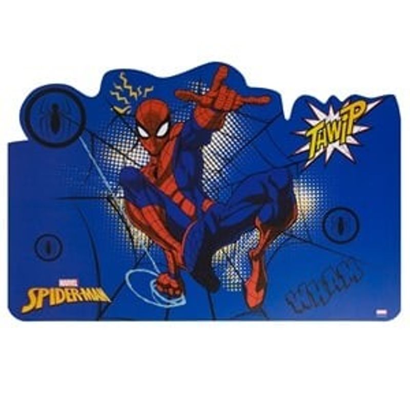 Casa si Gradina - Bucatarie si vesela - Vesela si tacamuri - Farfurii si boluri - Suport farfurie cu model Spiderman, albastru, PP, 43x28cm - Infinity.ro