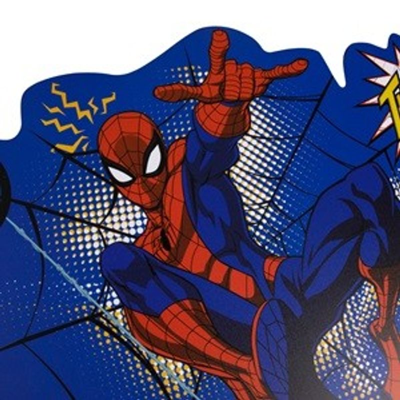 Casa si Gradina - Bucatarie si vesela - Vesela si tacamuri - Farfurii si boluri - Suport farfurie cu model Spiderman, albastru, PP, 43x28cm - Infinity.ro