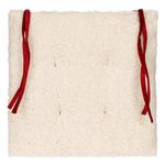 Casa si Gradina - Textile si covoare - Perne si pilote - Perne decorative - Perna Scaun Velvet Capitonata Bordo Alb Dimensiune 38x38cm - Infinity.ro