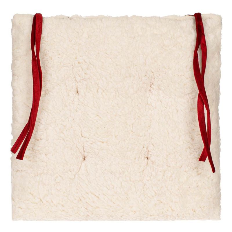 Casa si Gradina - Textile si covoare - Perne si pilote - Perne decorative - Perna Scaun Velvet Capitonata Bordo Alb Dimensiune 38x38cm - Infinity.ro
