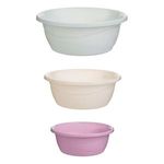 Petshop - Accesorii petshop - Castroane si adapatori - Set 3 Castroane din Plastic, Culori Pastel, 1.5L/2.7L/4.5L - Infinity.ro