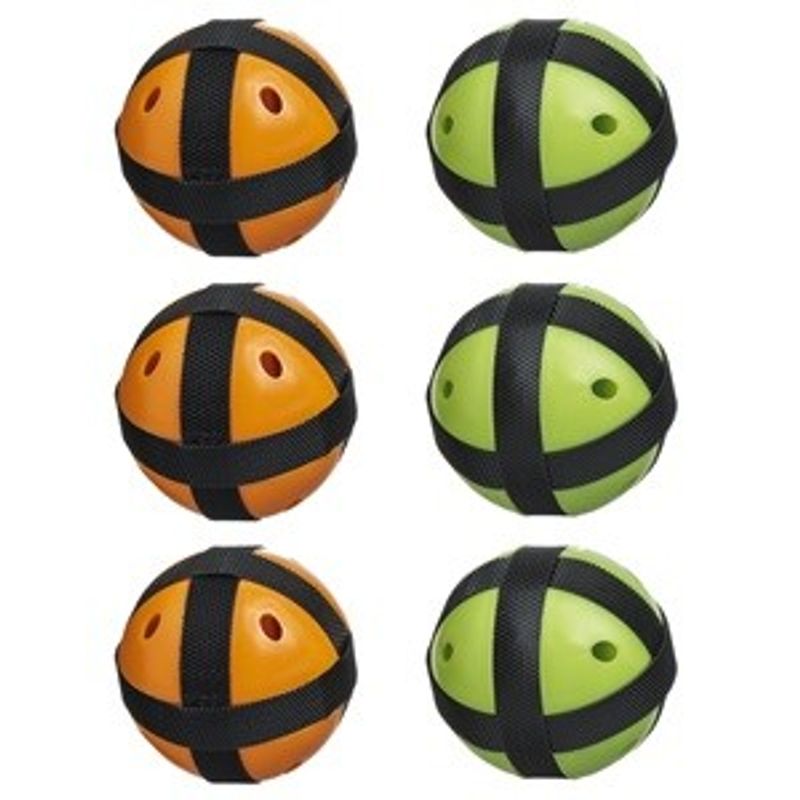 Sport si Outdoor - Alte sporturi - Board-uri si accesorii darts - Set de 6 mingi cu scai pentru tinta, verde si portocaliu - Infinity.ro
