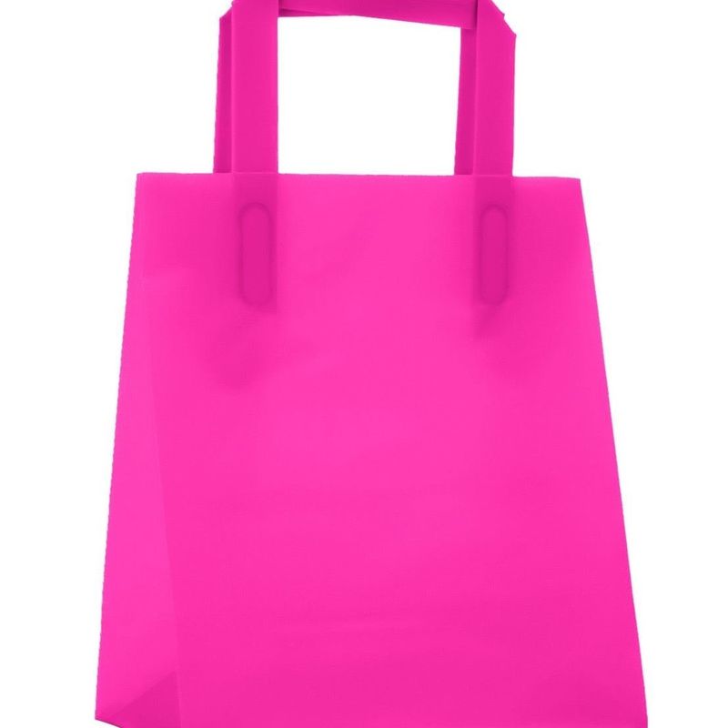 Carti si Birotica - Birotica - Articole ambalare - Sacosa din plastic pentru cadou, fucsia, 24x12x30 cm - Infinity.ro