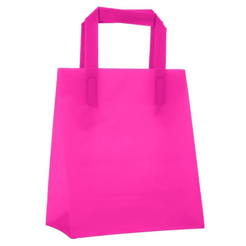 Carti si Birotica - Birotica - Articole ambalare - Sacosa din plastic pentru cadou, fucsia, 24x12x30 cm - Infinity.ro
