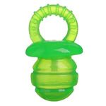Petshop - Ingrijire si Igiena - Produse uz intern - Igiena dentara animale - Jucarie pentru caini, forma de suzeta, verde lime, 8 cm - Infinity.ro