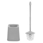 Jucarii, Copii si Bebe - Igiena si ingrijire - Baia bebelusului - Olite si reductoare WC - Perie WC din Plastic, Gri, 40cm, cu Maner Antiderapant si Design Diamond - Infinity.ro