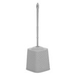Jucarii, Copii si Bebe - Igiena si ingrijire - Baia bebelusului - Olite si reductoare WC - Perie WC din Plastic, Gri, 40cm, cu Maner Antiderapant si Design Diamond - Infinity.ro