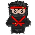 Casa si Gradina - Decoratiuni - Decoratiuni petrecere - Accesorii pentru petrecere - Pinata Ninja pentru Petrecere, 33x10x45 cm, Negru - Infinity.ro