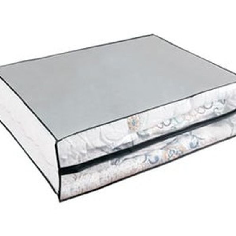 Casa si Gradina - Mobilier - Organizare si depozitare - Cutii depozitare - Husa de Depozitare Haine Gri - Model Floral - Infinity.ro