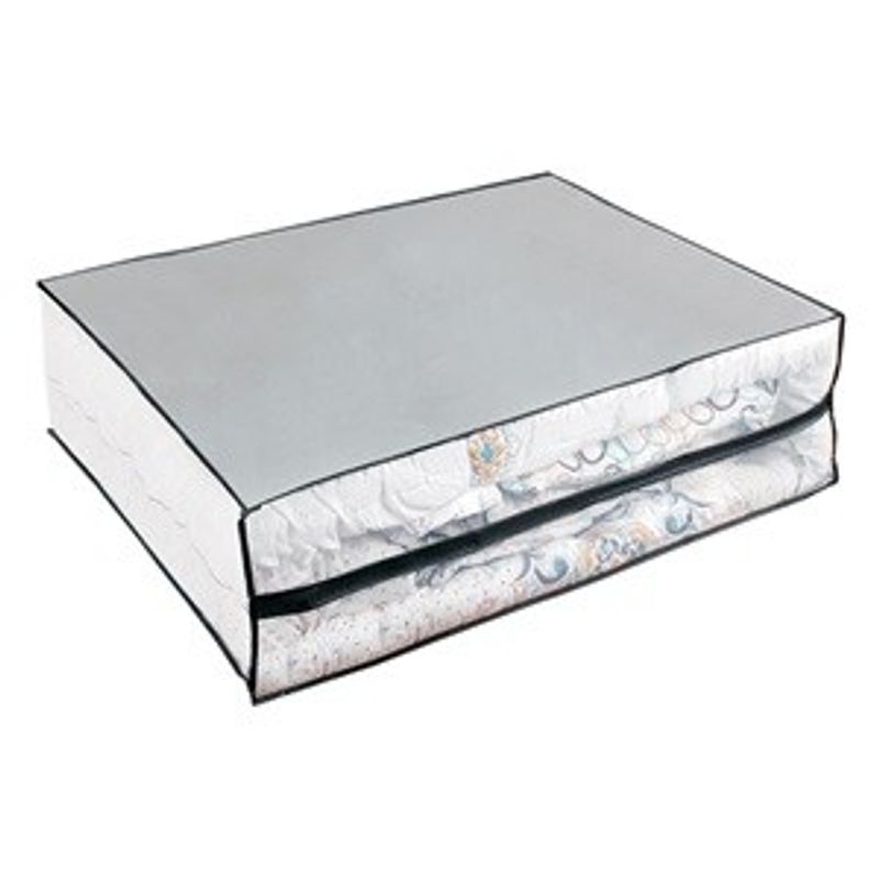 Casa si Gradina - Mobilier - Organizare si depozitare - Cutii depozitare - Husa de Depozitare Haine Gri - Model Floral - Infinity.ro