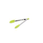 Casa si Gradina - Bucatarie si vesela - Ustensile bucatarie - Polonice, linguri si clesti de bucatarie - Cleste metalic cu vârf din silicon, Verde Lime, 20 cm - Infinity.ro