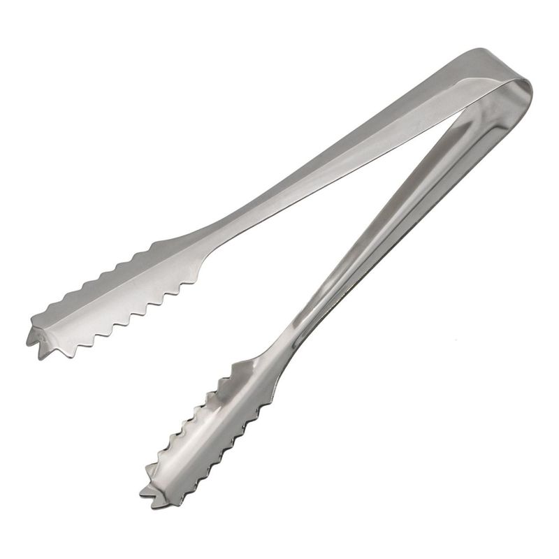 Casa si Gradina - Bucatarie si vesela - Accesorii bar - Frapiere si clesti gheata - Cleste pentru gheata, Metal, 16 cm, Argintiu - Infinity.ro