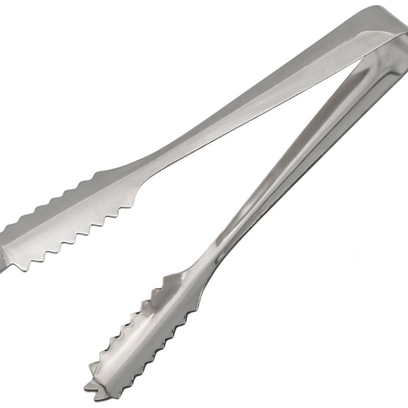 Casa si Gradina - Bucatarie si vesela - Accesorii bar - Frapiere si clesti gheata - Cleste pentru gheata, Metal, 16 cm, Argintiu - Infinity.ro