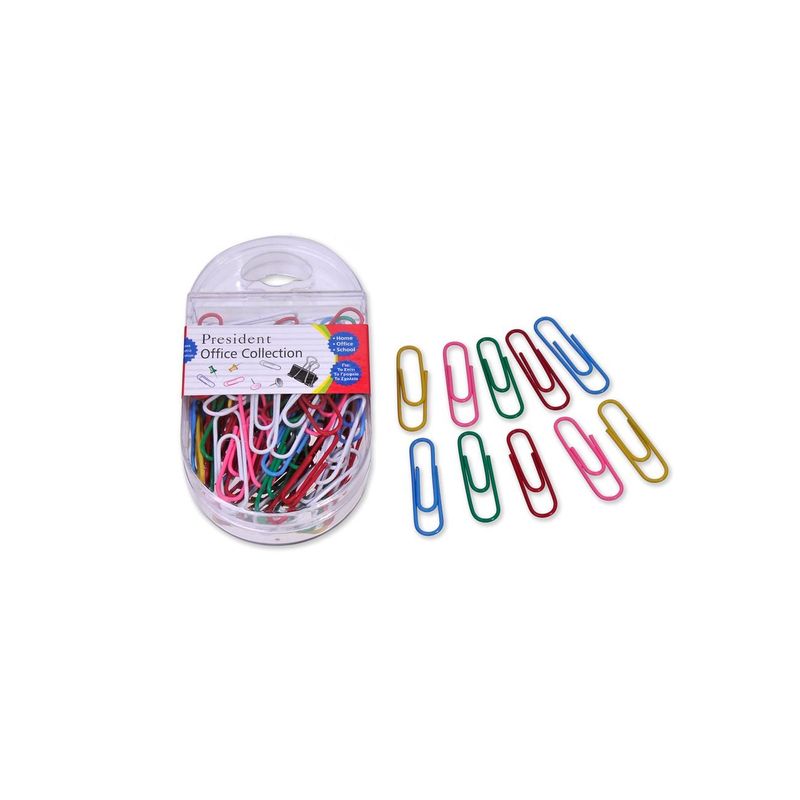 Carti si Birotica - Birotica - Accesorii de birou - Agrafe si capse - Agrafe Metalice Multicolore 32mm - 80 buc - Infinity.ro