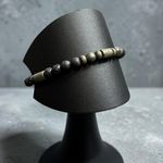 Fashion, accesorii si bijuterii - Barbati - Bijuterii barbati - Bratari barbati - Bratara eleganta barbati Eiko cu snur din Piatra de lava si Pirita - Infinity.ro