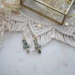 Fashion, accesorii si bijuterii - Femei - Bijuterii femei - Cercei femei - Cercei Mayra cu labradorit - Lumina si libertate, otel inoxidabil - Infinity.ro