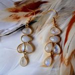 Fashion, accesorii si bijuterii - Femei - Bijuterii femei - Cercei femei - Cercei Mayra cu piatra lunii curcubeu - Dansand cu gratie prin ciclurile vietii- otel inoxidabil - Infinity.ro
