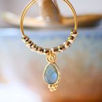 Fashion, accesorii si bijuterii - Femei - Bijuterii femei - Cercei femei - Cercei cu labradorit Pipa - O bijuterie a protectiei si a intuitiei active, otel inoxidabil - Infinity.ro