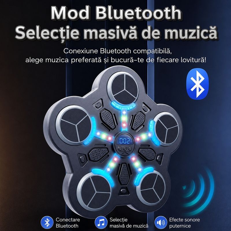 Jucarii, Copii si Bebe - Jucarii si jocuri - Jucarii & jocuri educative - Jucarii interactive - Jucarie Interactiva de Box pentru Copii, Tinta Electronica Inteligenta, 5 Zone de Lovire - Infinity.ro