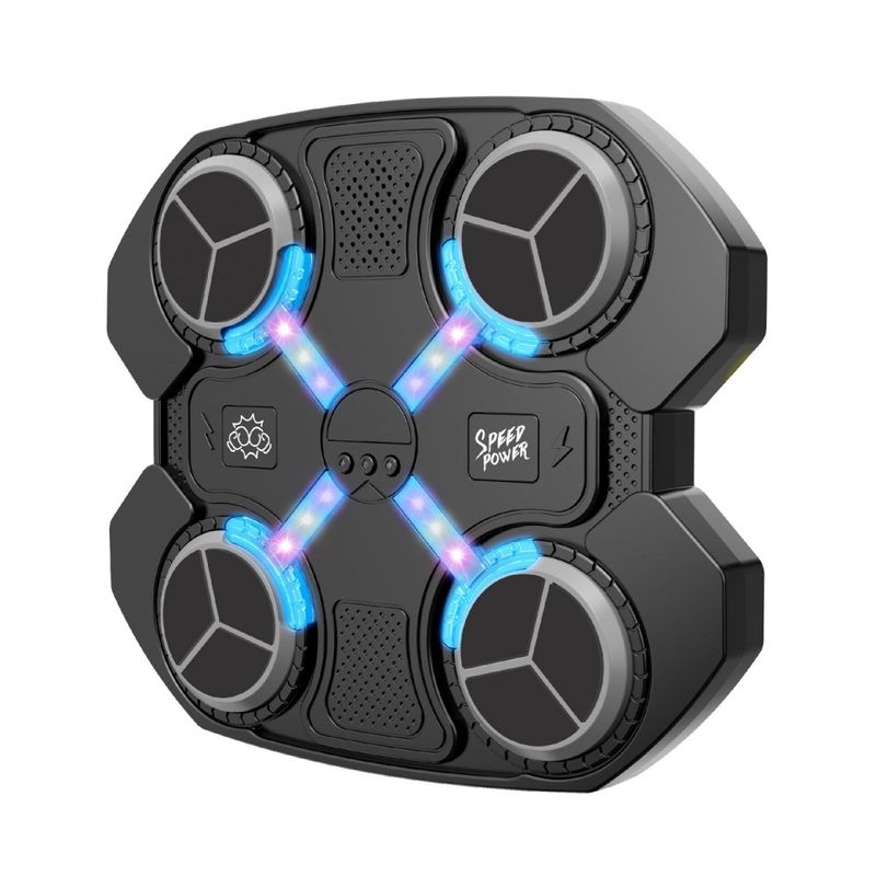 Jucarii, Copii si Bebe - Jucarii si jocuri - Jucarii & jocuri educative - Jucarii interactive - Jucarie Interactiva de Box pentru Copii, Tinta Electronica cu Muzica si Lumini LED, 4 Zone de Lovire, Manusi Incluse - Infinity.ro
