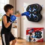 Jucarii, Copii si Bebe - Jucarii si jocuri - Jucarii & jocuri educative - Jucarii interactive - Jucarie Interactiva de Box pentru Copii, Tinta Electronica cu Muzica si Lumini LED, 4 Zone de Lovire, Manusi Incluse - Infinity.ro