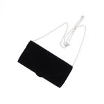 Fashion, accesorii si bijuterii - Femei - Accesorii femei - Genti si rucsacuri femei - Geanta plic, de dama, din material sintetic catifelat, ButicCochet, 20x11x5 cm, Negru - GND722 - Infinity.ro