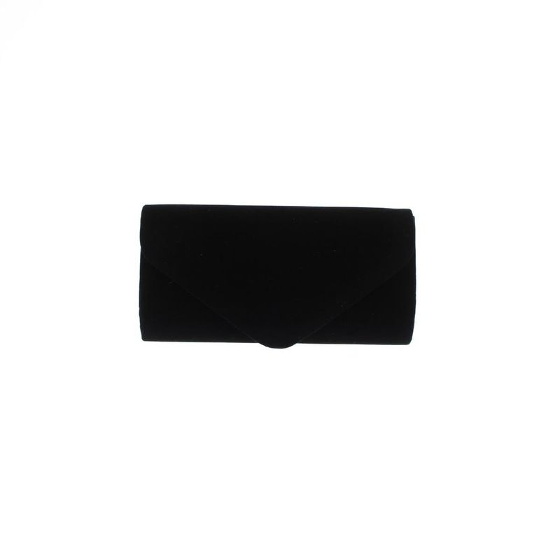 Fashion, accesorii si bijuterii - Femei - Accesorii femei - Genti si rucsacuri femei - Geanta plic, de dama, din material sintetic catifelat, ButicCochet, 20x11x5 cm, Negru - GND722 - Infinity.ro
