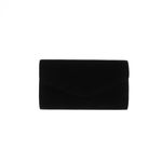 Fashion, accesorii si bijuterii - Femei - Accesorii femei - Genti si rucsacuri femei - Geanta plic, de dama, din material sintetic catifelat, ButicCochet, 23x13x5 cm, Negru - GND697 - Infinity.ro