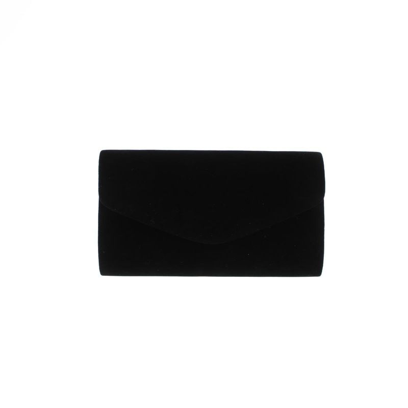 Fashion, accesorii si bijuterii - Femei - Accesorii femei - Genti si rucsacuri femei - Geanta plic, de dama, din material sintetic catifelat, ButicCochet, 23x13x5 cm, Negru - GND697 - Infinity.ro