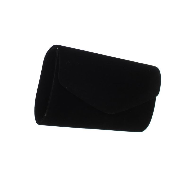 Fashion, accesorii si bijuterii - Femei - Accesorii femei - Genti si rucsacuri femei - Geanta plic, de dama, din material sintetic catifelat, ButicCochet, 23x13x5 cm, Negru - GND697 - Infinity.ro