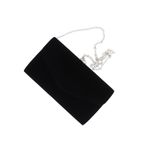 Fashion, accesorii si bijuterii - Femei - Accesorii femei - Genti si rucsacuri femei - Geanta plic, de dama, din material sintetic catifelat, ButicCochet, 23x13x5 cm, Negru - GND697 - Infinity.ro