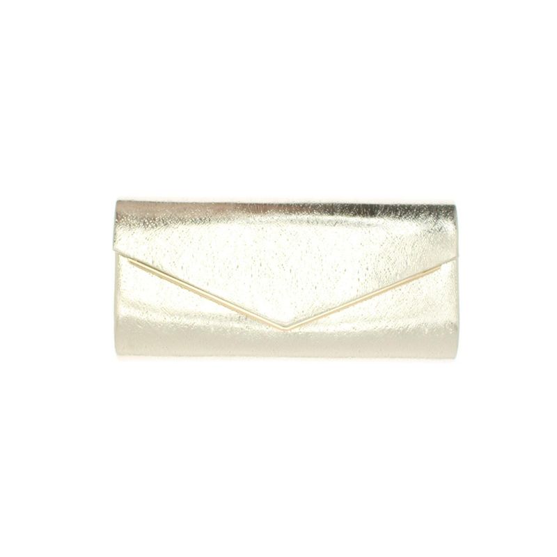 Fashion, accesorii si bijuterii - Femei - Accesorii femei - Genti si rucsacuri femei - Geanta plic, de dama, din material sintetic, ButicCochet, 26x13x5 cm, Auriu - GND675 - Infinity.ro