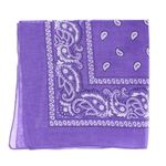 Fashion, accesorii si bijuterii - Femei - Accesorii femei - Esarfe si fulare femei - Bandana din bumbac, dimensiune 55 x 55 cm, imprimeu mandala, Buticcochet, Mov - ES2201 - Infinity.ro