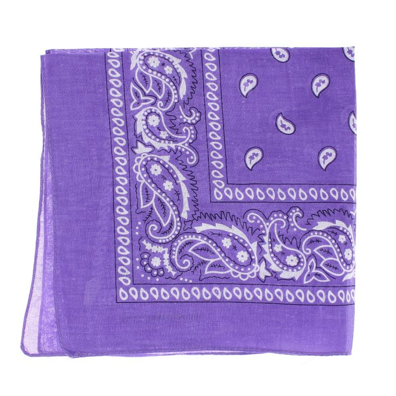 Fashion, accesorii si bijuterii - Femei - Accesorii femei - Esarfe si fulare femei - Bandana din bumbac, dimensiune 55 x 55 cm, imprimeu mandala, Buticcochet, Mov - ES2201 - Infinity.ro