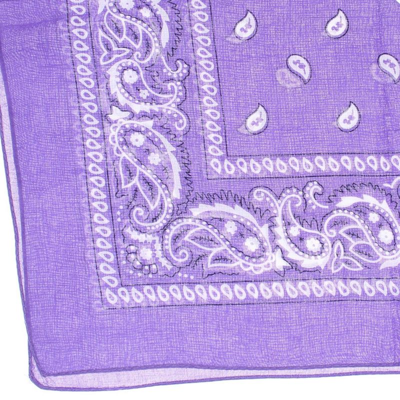 Fashion, accesorii si bijuterii - Femei - Accesorii femei - Esarfe si fulare femei - Bandana din bumbac, dimensiune 55 x 55 cm, imprimeu mandala, Buticcochet, Mov - ES2201 - Infinity.ro