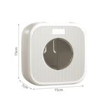 Casa si Gradina - Mobilier - Organizare si depozitare - Organizatoare pentru sertare si dulapuri - Organizator Perete Folie Alimentara si Pungi Plastic, Dispenser cu Extragere Inferioara, Montaj Fara Gaurire, 15x15x7 cm - Infinity.ro